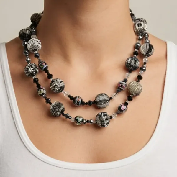 Carousel Beaded Statement Necklace