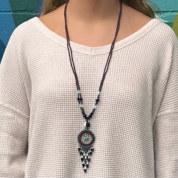 Dream Catcher Beaded Necklace