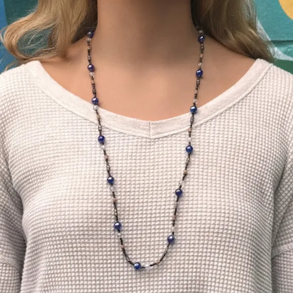 Gazing Globe Beaded Necklace