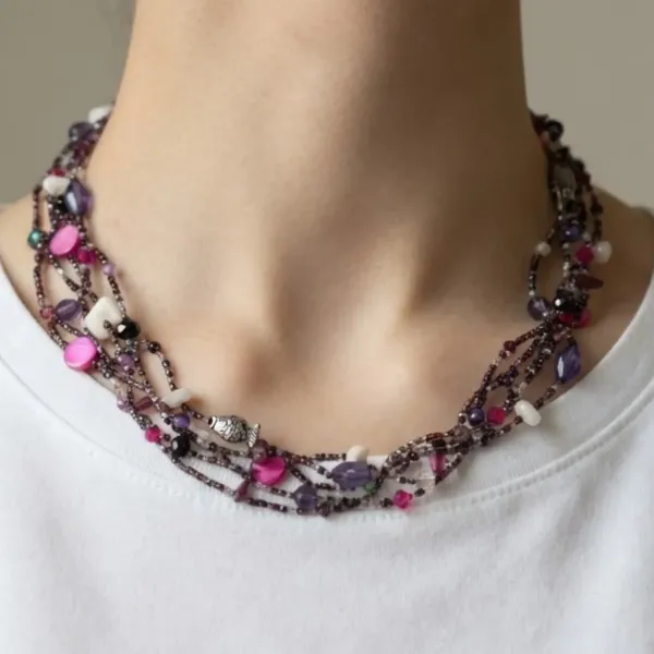 Seashore Beaded Necklace