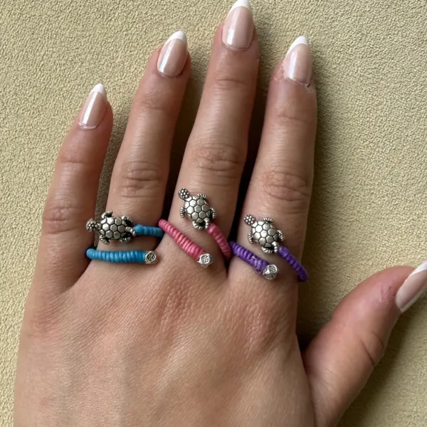 Adjustable Turtle Rings