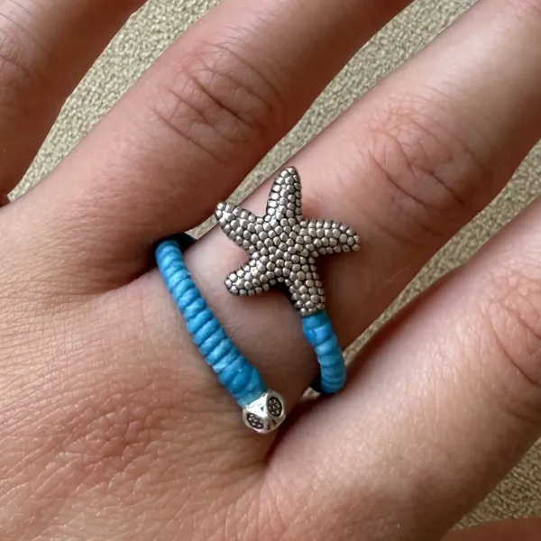 Adjustable Starfish Ring