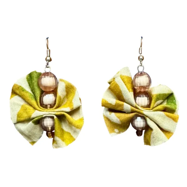 Batik Butterfly Dangle Earrings