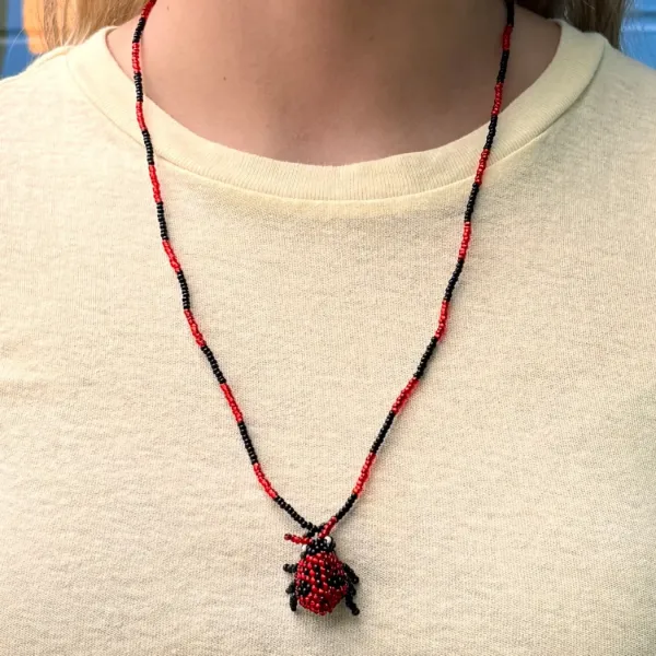 Ladybug Beaded Necklace