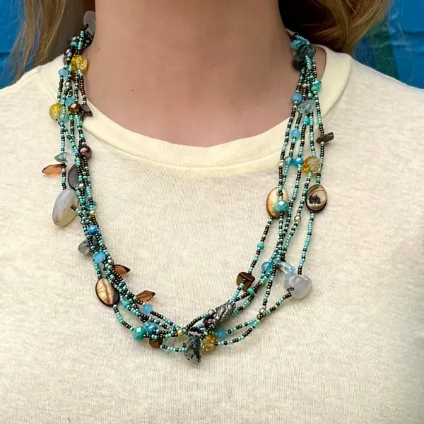 Seashore Beaded Necklace