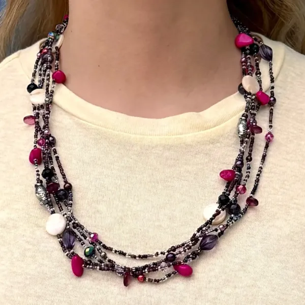 Seashore Beaded Necklace