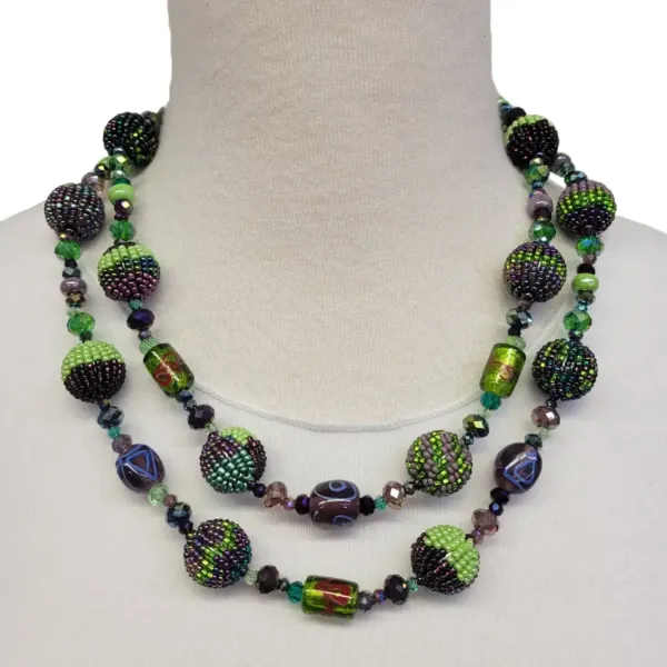 Carousel Beaded Statement Necklace
