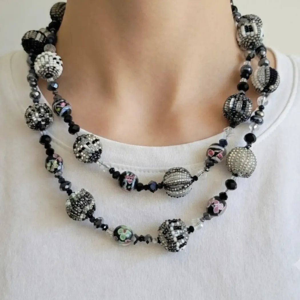 Carousel Beaded Statement Necklace